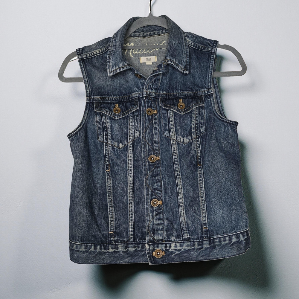 Madewell Blue Denim Vest
